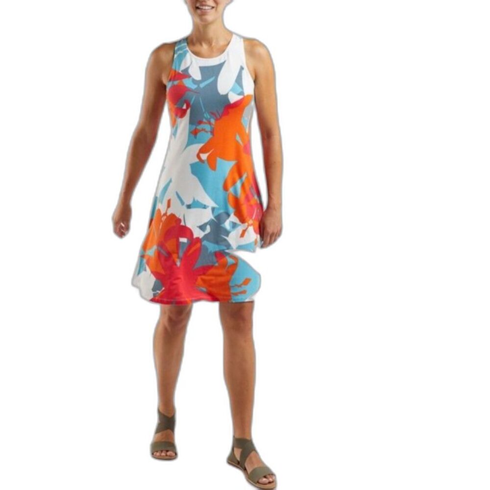 Krimson Klover Women's Tropical Floral Sleeveless Racerback Active Dress Size S